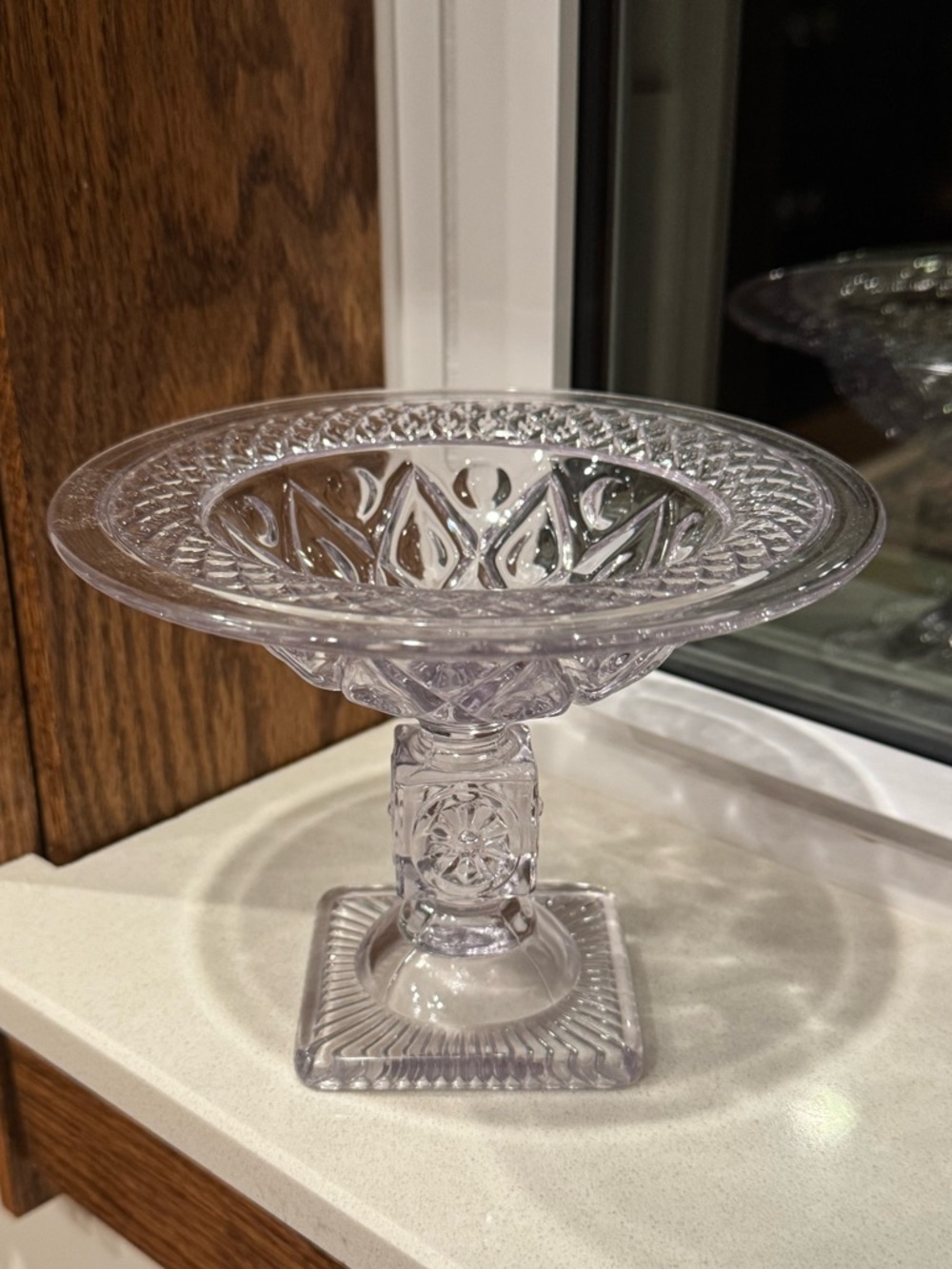 VINTAGE Imperial Glass Cape Cod Compote or Pedestal Dish - Picture 1 of 7
